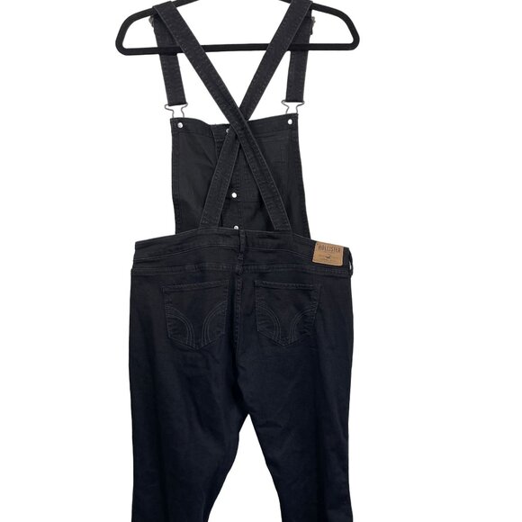 Hollister Low Rise Black Cropped Overalls - Picture 2 of 4